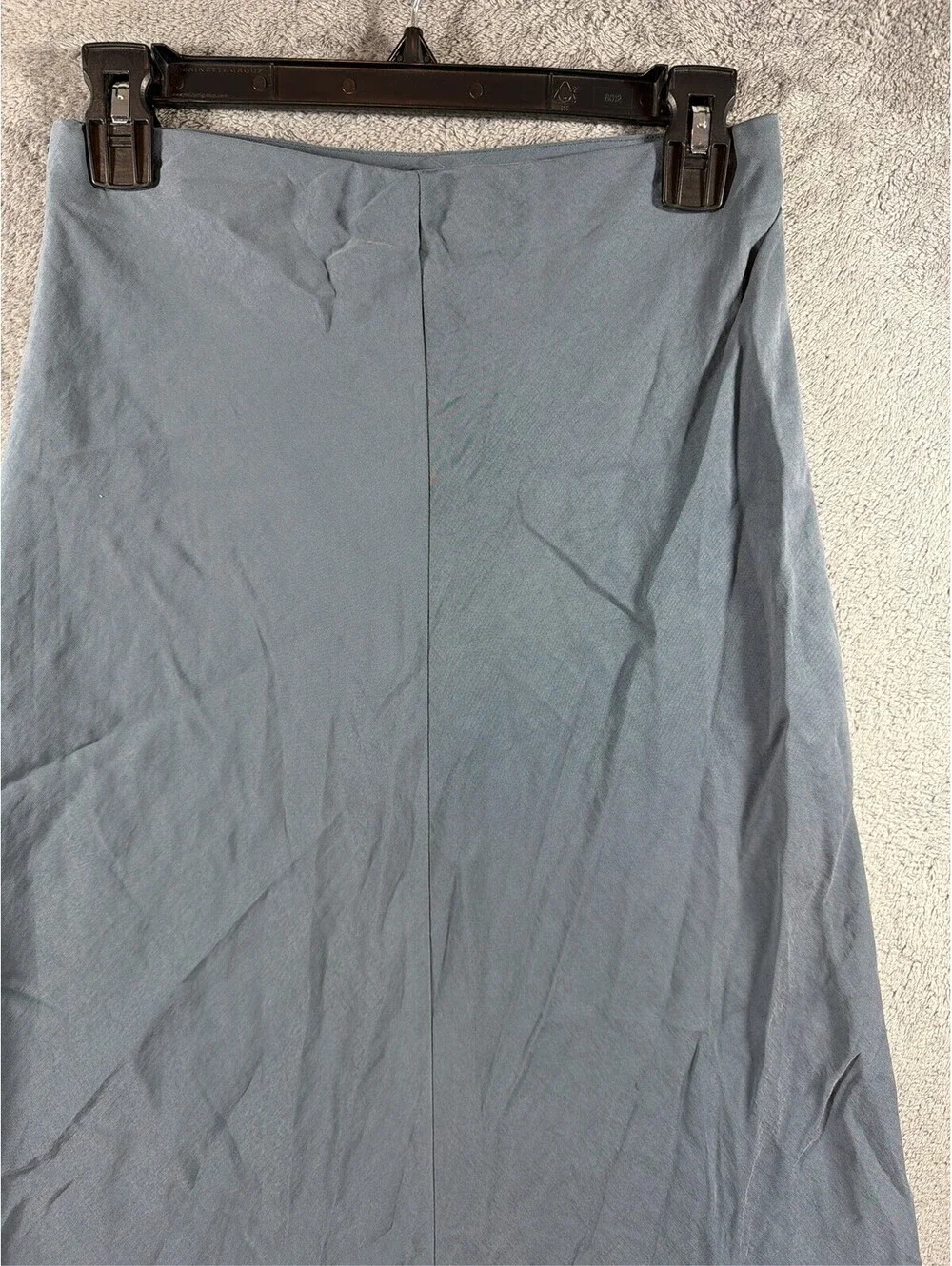 ZARA Women's Blue Asymmetrical Hem Midi Skirt Flowy Solid Size Small